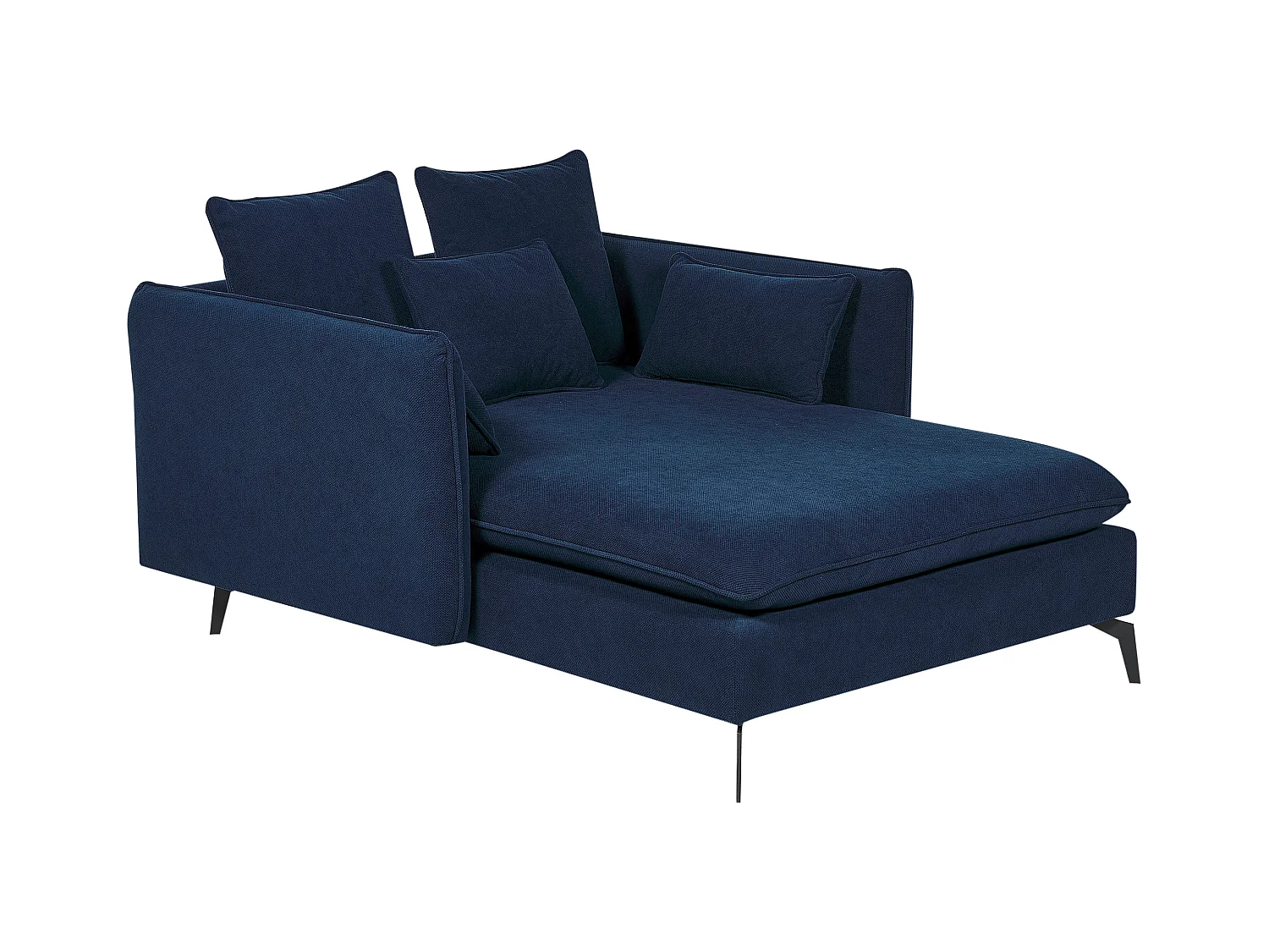 Chaise longue CHARMES Tissu Bleu marine