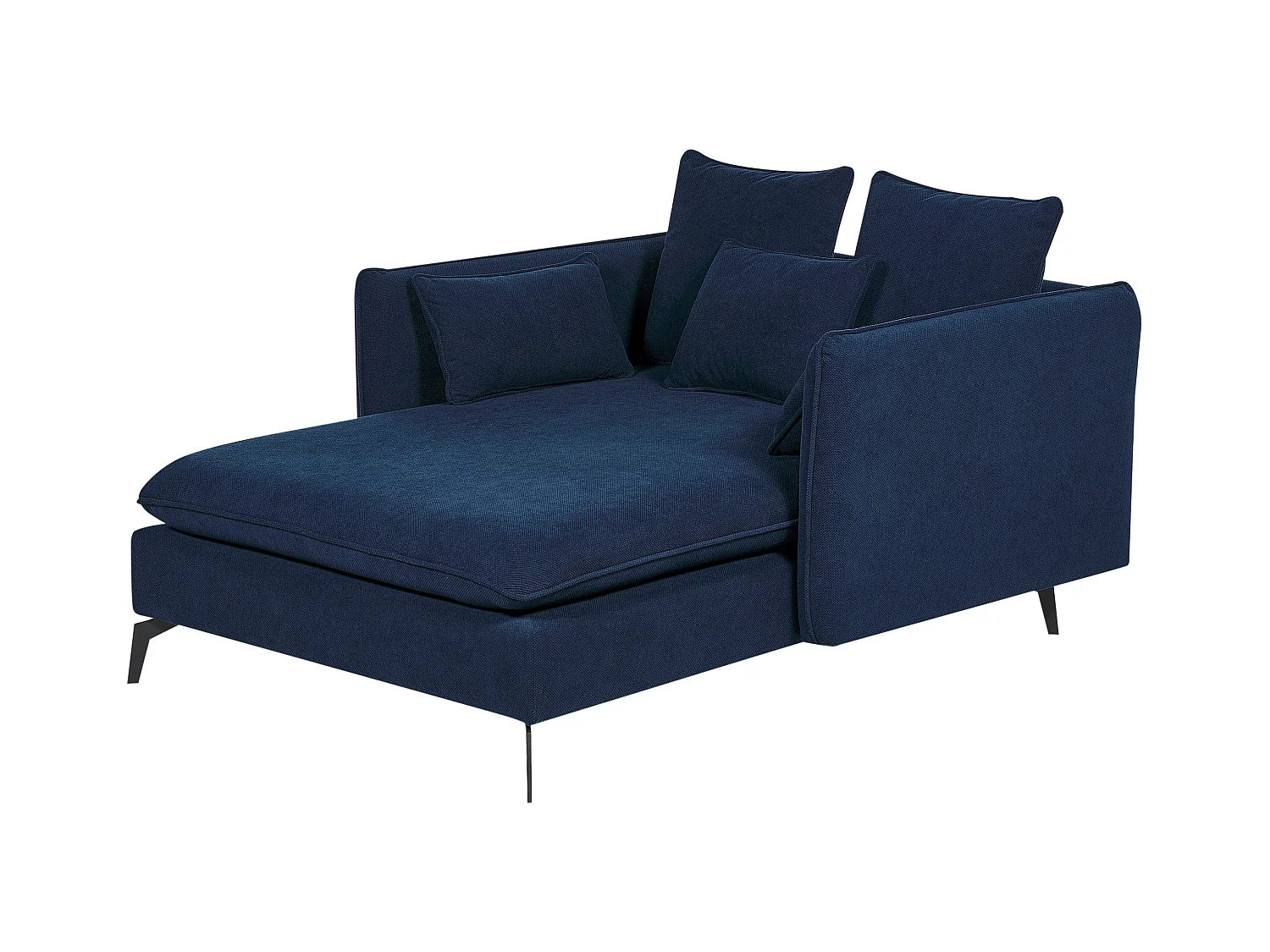 Chaise longue CHARMES Tissu Bleu marine