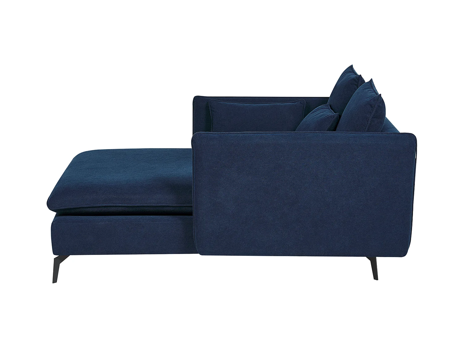 Chaise longue CHARMES Tissu Bleu marine