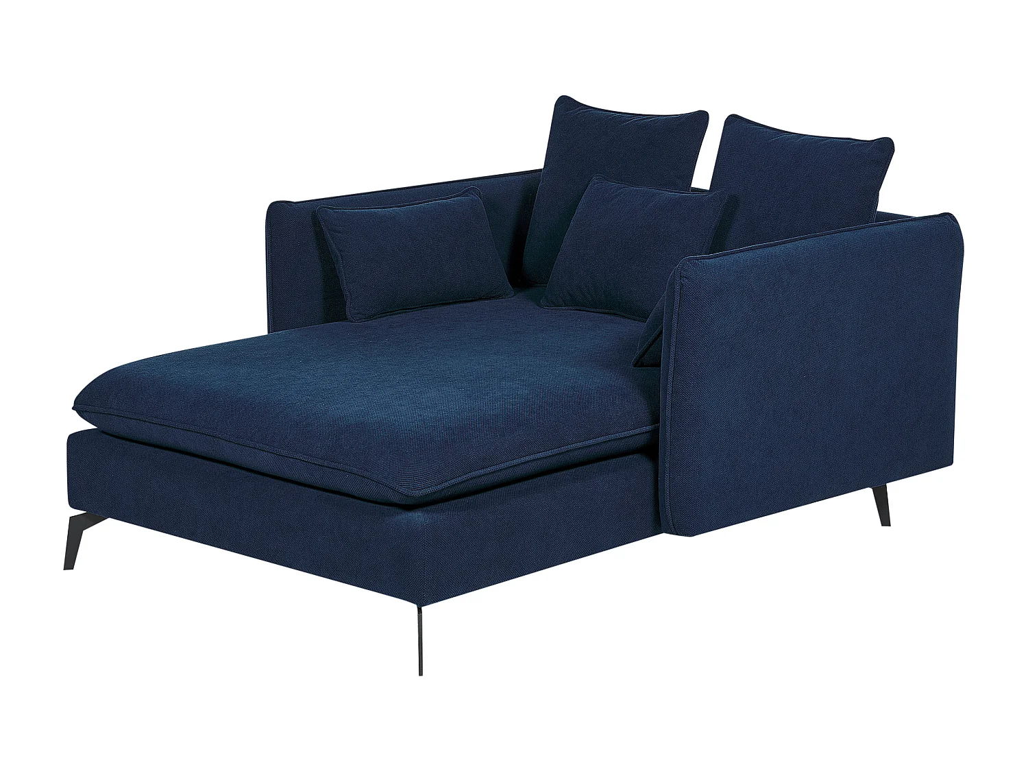 Chaise longue CHARMES Tecido Azul marinho