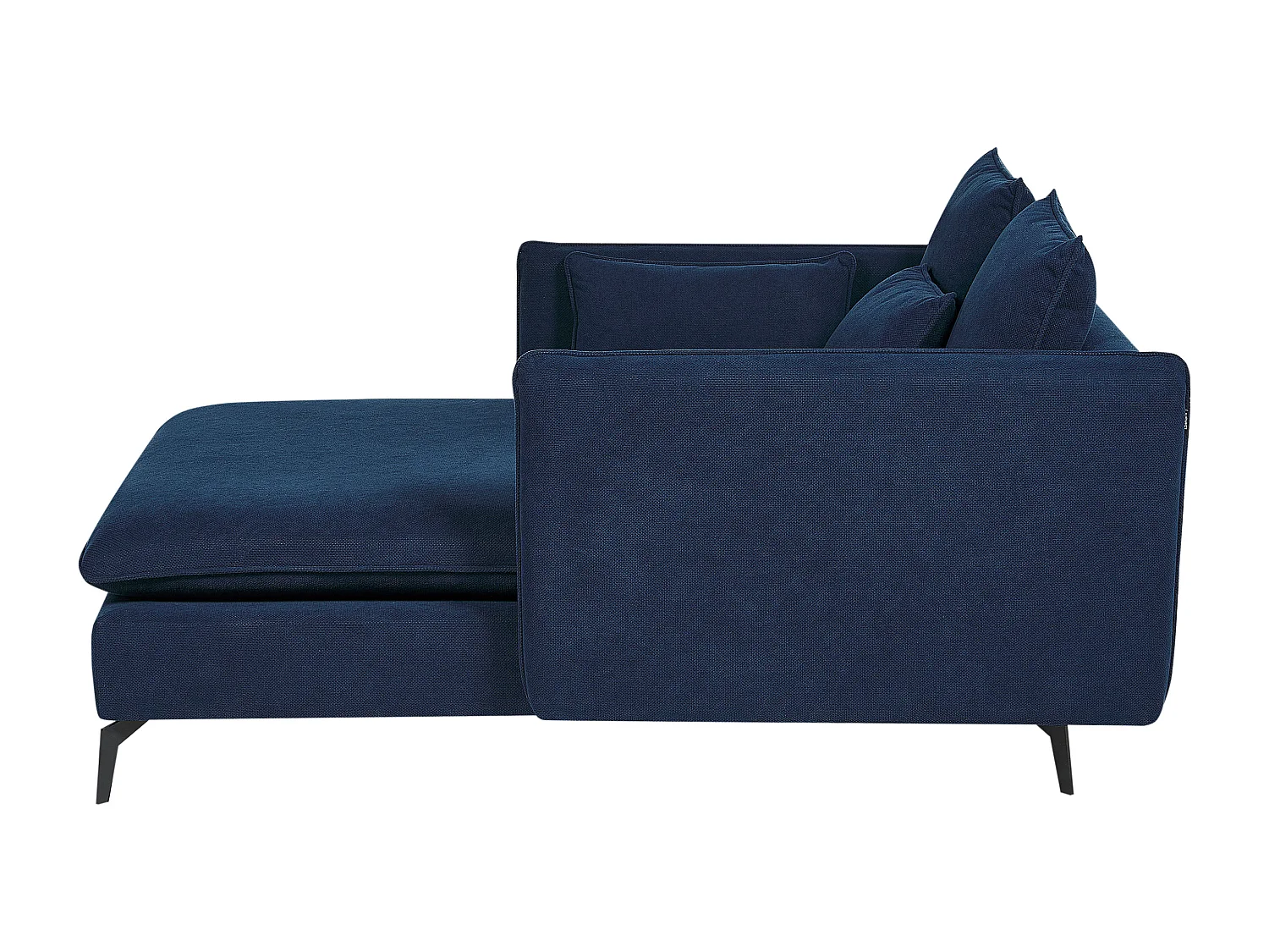 Chaise longue CHARMES Tissu Bleu marine