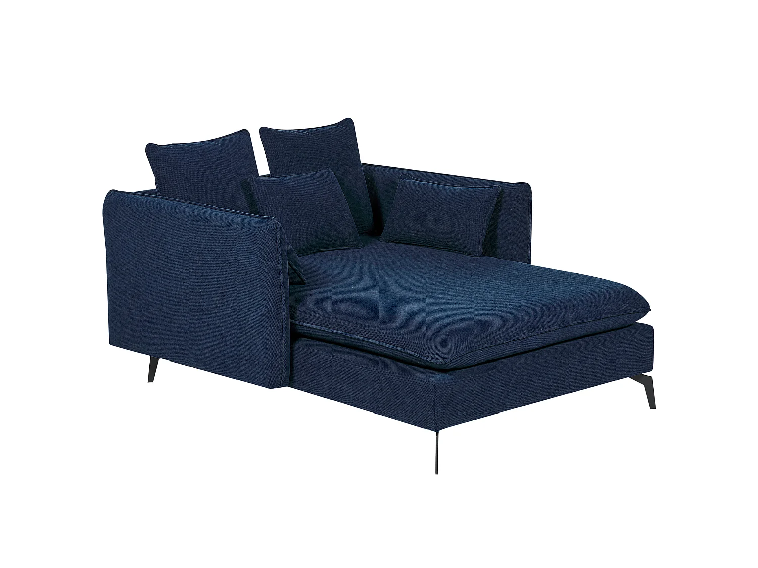 Chaise longue CHARMES Tissu Bleu marine