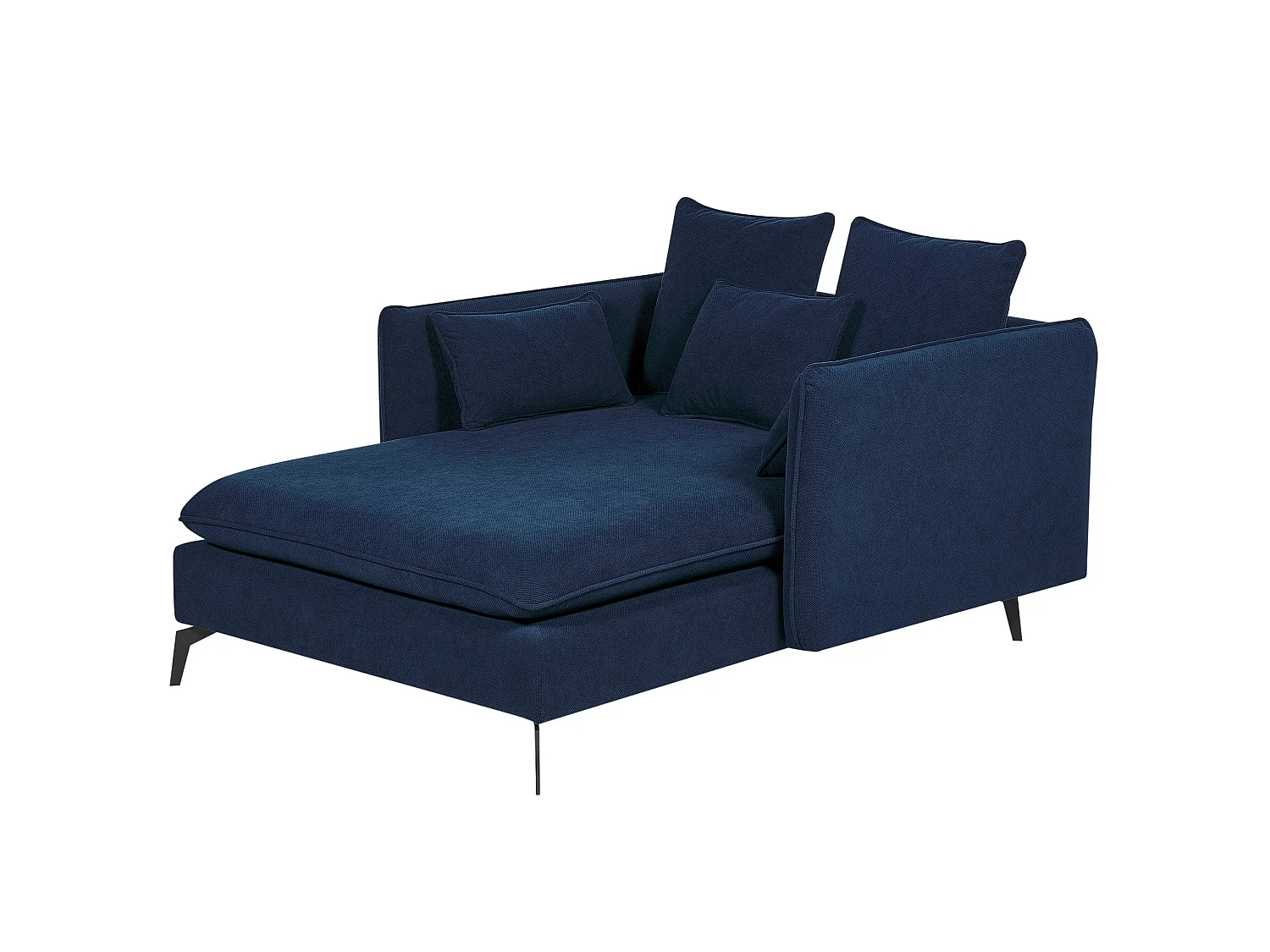Chaise longue CHARMES Tissu Bleu marine