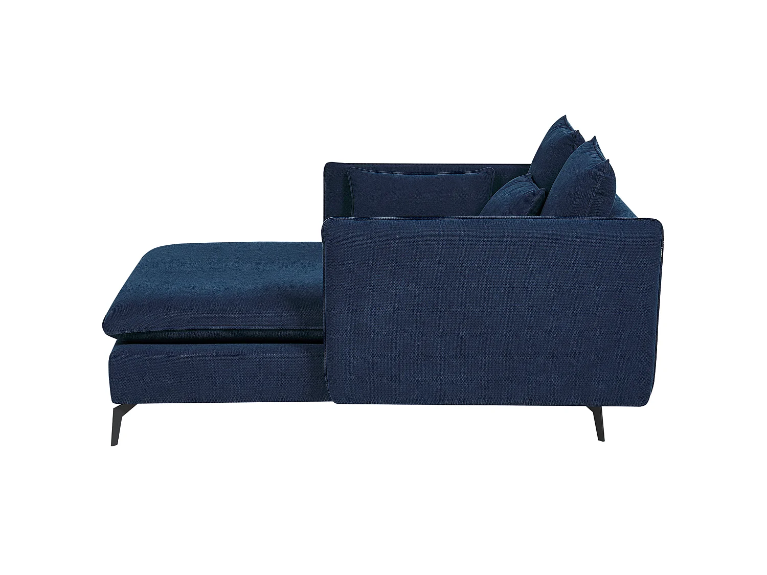 Chaise longue CHARMES Tissu Bleu marine