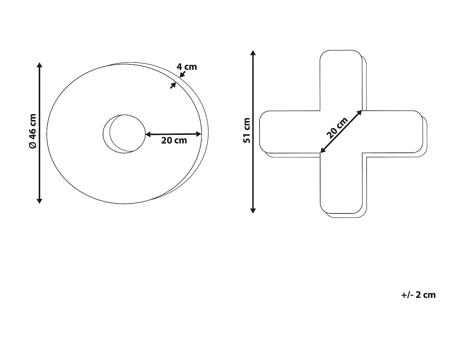 Conjunto de 2 almofadas decorativas HESPERIS Bouclé Rosa pastel Sólido