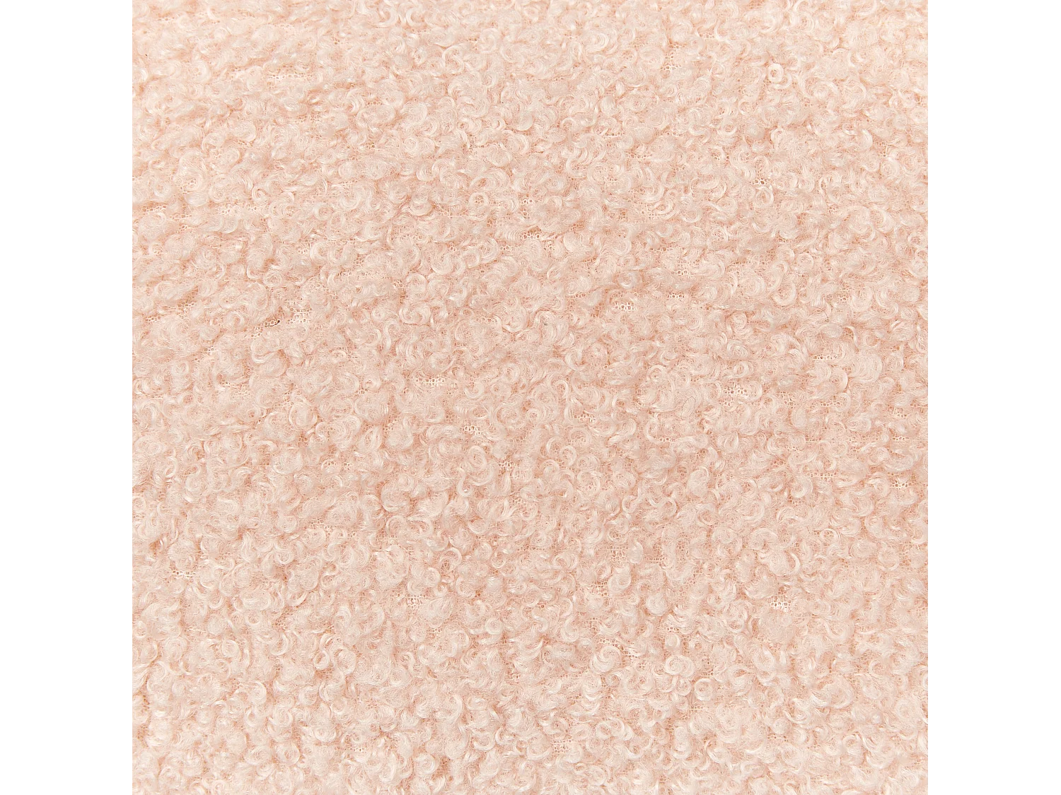 Conjunto de 2 almofadas decorativas HESPERIS Bouclé Rosa pastel Sólido