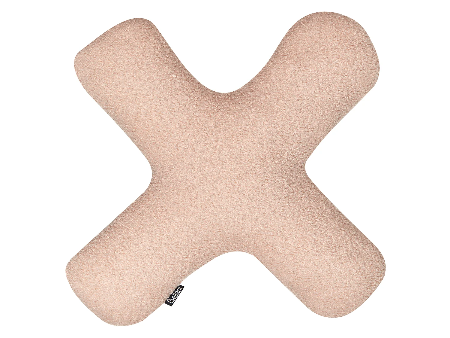 Set di 2 cuscini HESPERIS Bouclé Rosa pastello Tinta unita