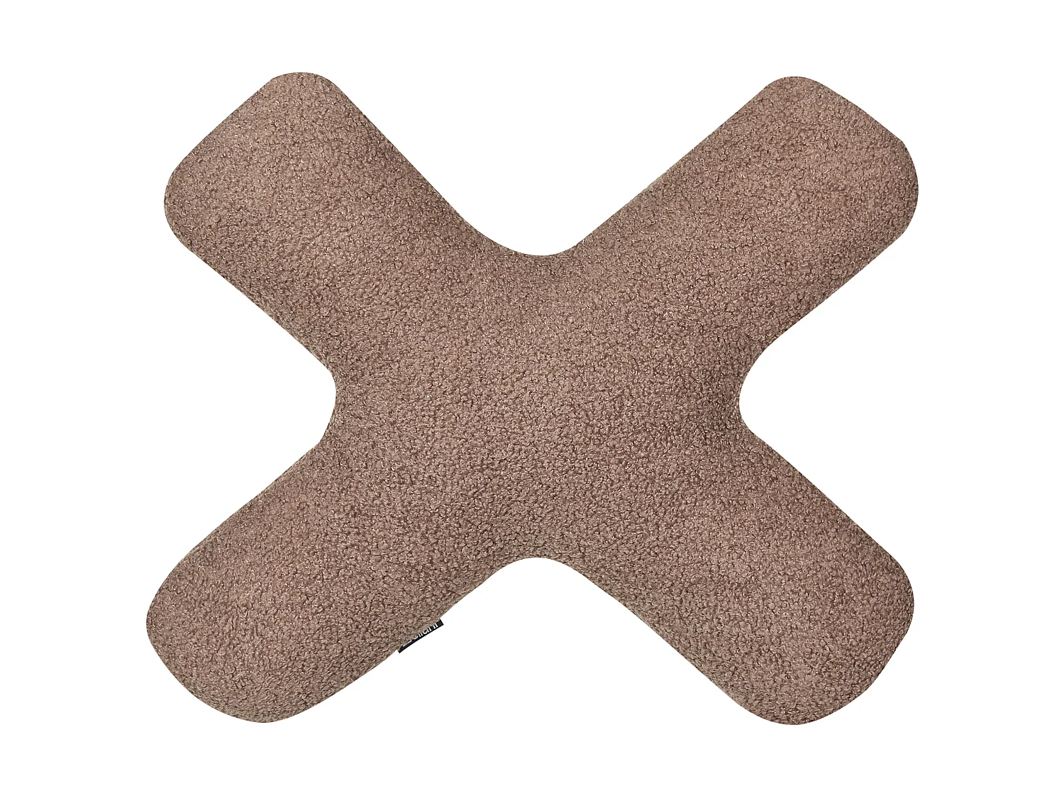 Set med 2 prydnadskuddar HESPERIS Bouclé Brun Monokromt