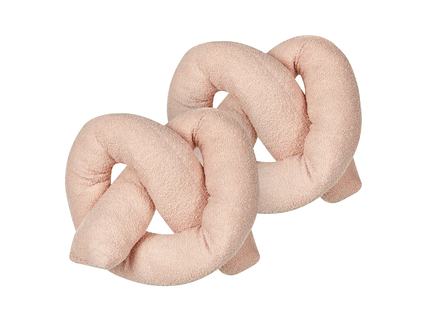 Lot de 2 coussins décoratifs GLADIOLUS Bouclé 172 x 14 cm Rose Unicolore