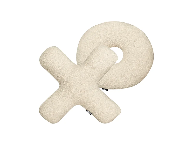 Dekokissen 2er Set HESPERIS Bouclé Beige Ohne Muster