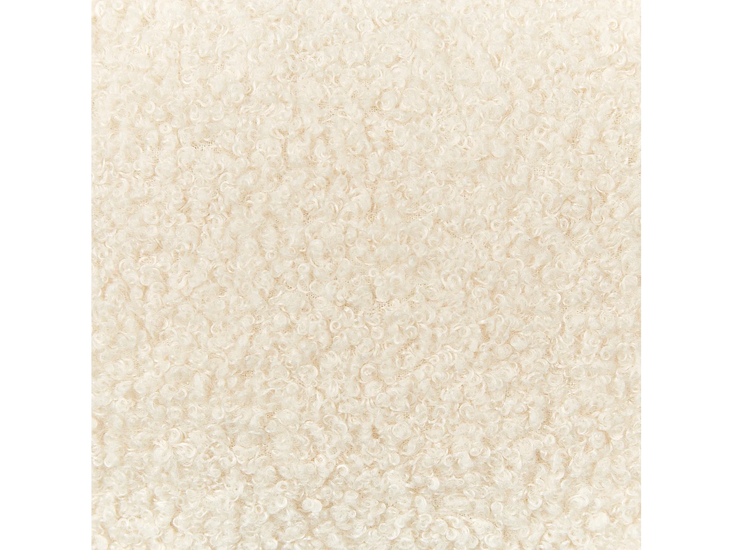 Lot de 2 coussins décoratifs HESPERIS Bouclé Beige Unicolore