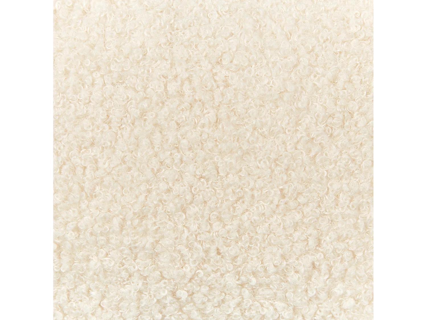 Conjunto de 2 almofadas decorativas HESPERIS Bouclé Creme Sólido