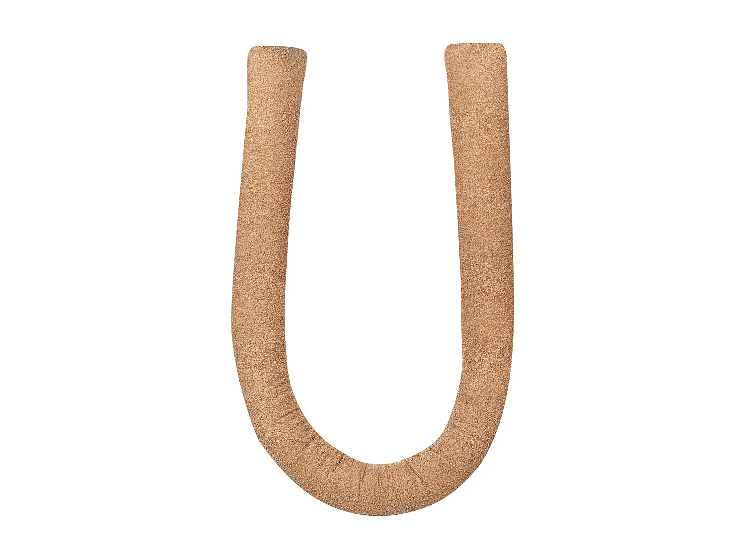 Dekokissen 2er Set GLADIOLUS Bouclé 172 x 14 cm Hellbraun Ohne Muster