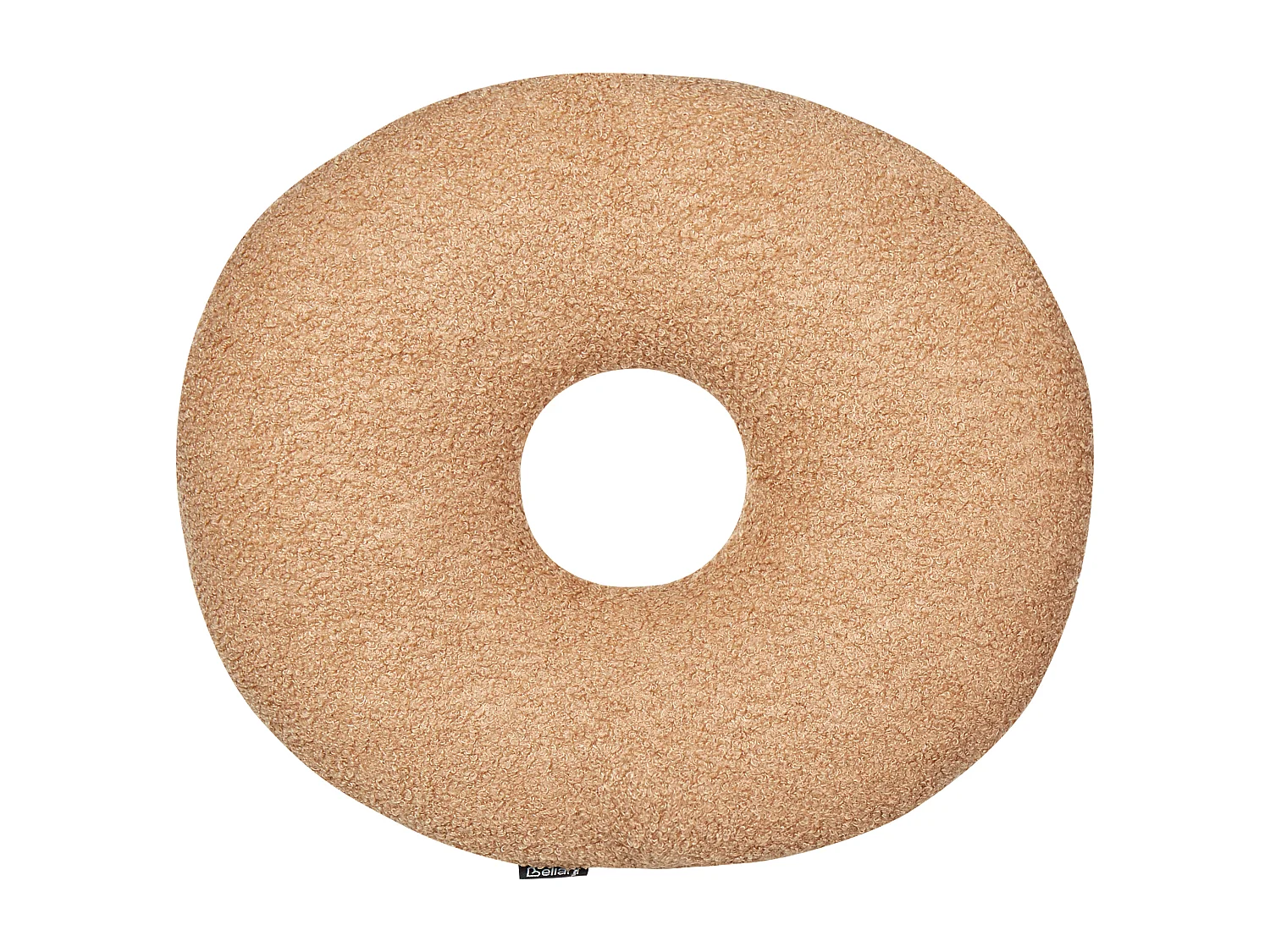 Lot de 2 coussins décoratifs HESPERIS Bouclé Marron clair Unicolore