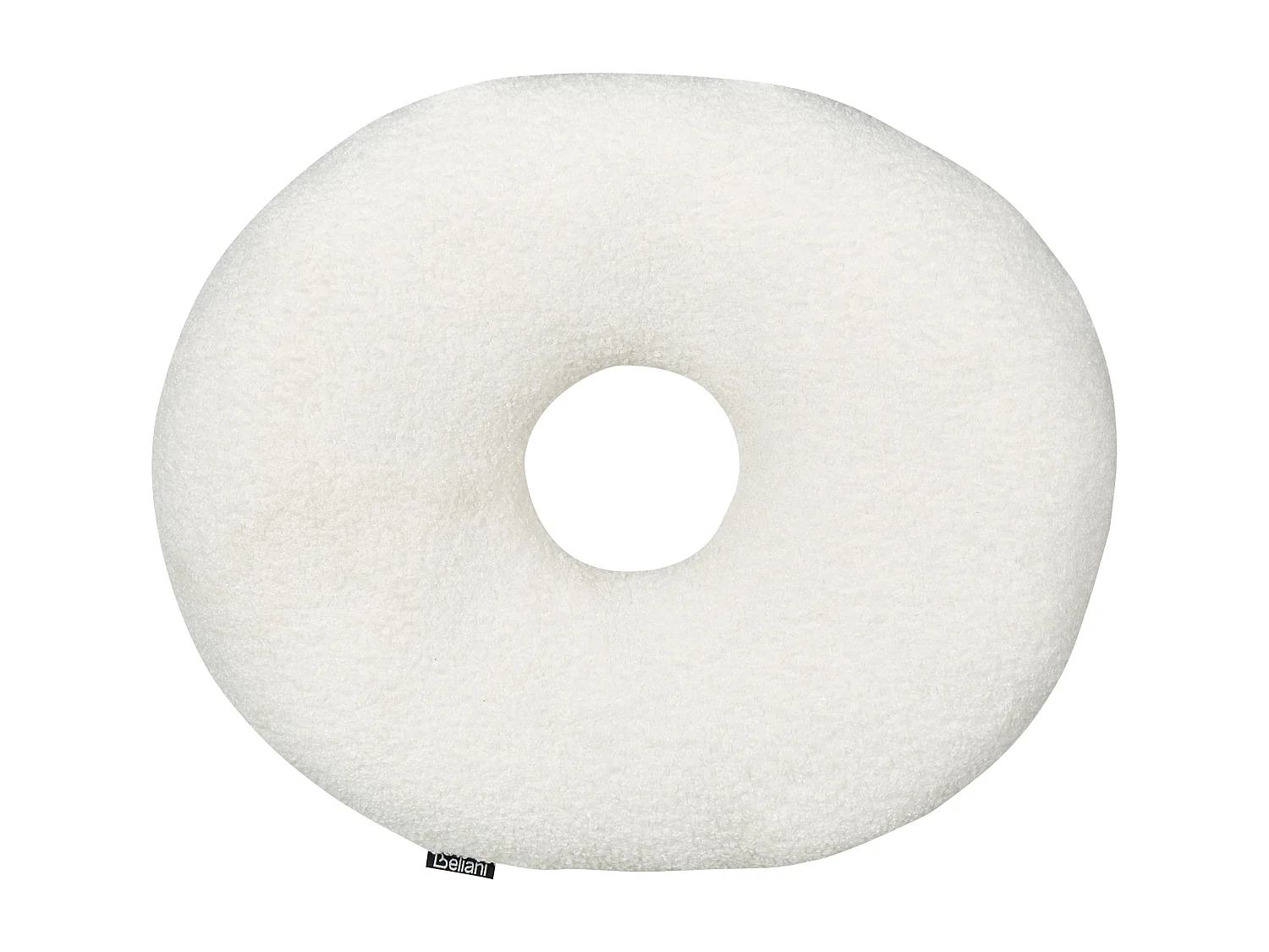 Conjunto de 2 cojines decorativos HESPERIS Bouclé Blanco crema Liso