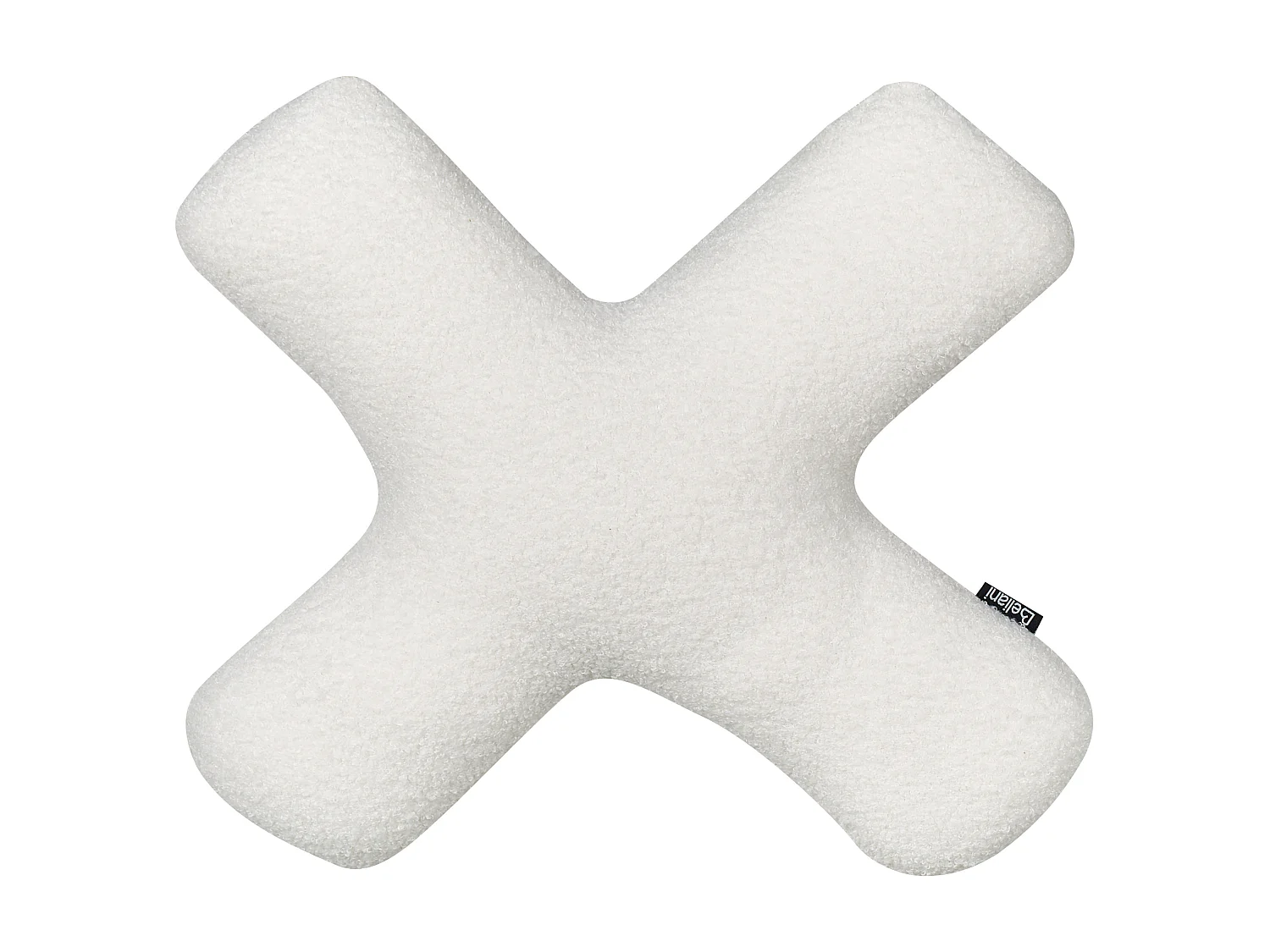 Lot de 2 coussins décoratifs HESPERIS Bouclé Blanc cassé Unicolore