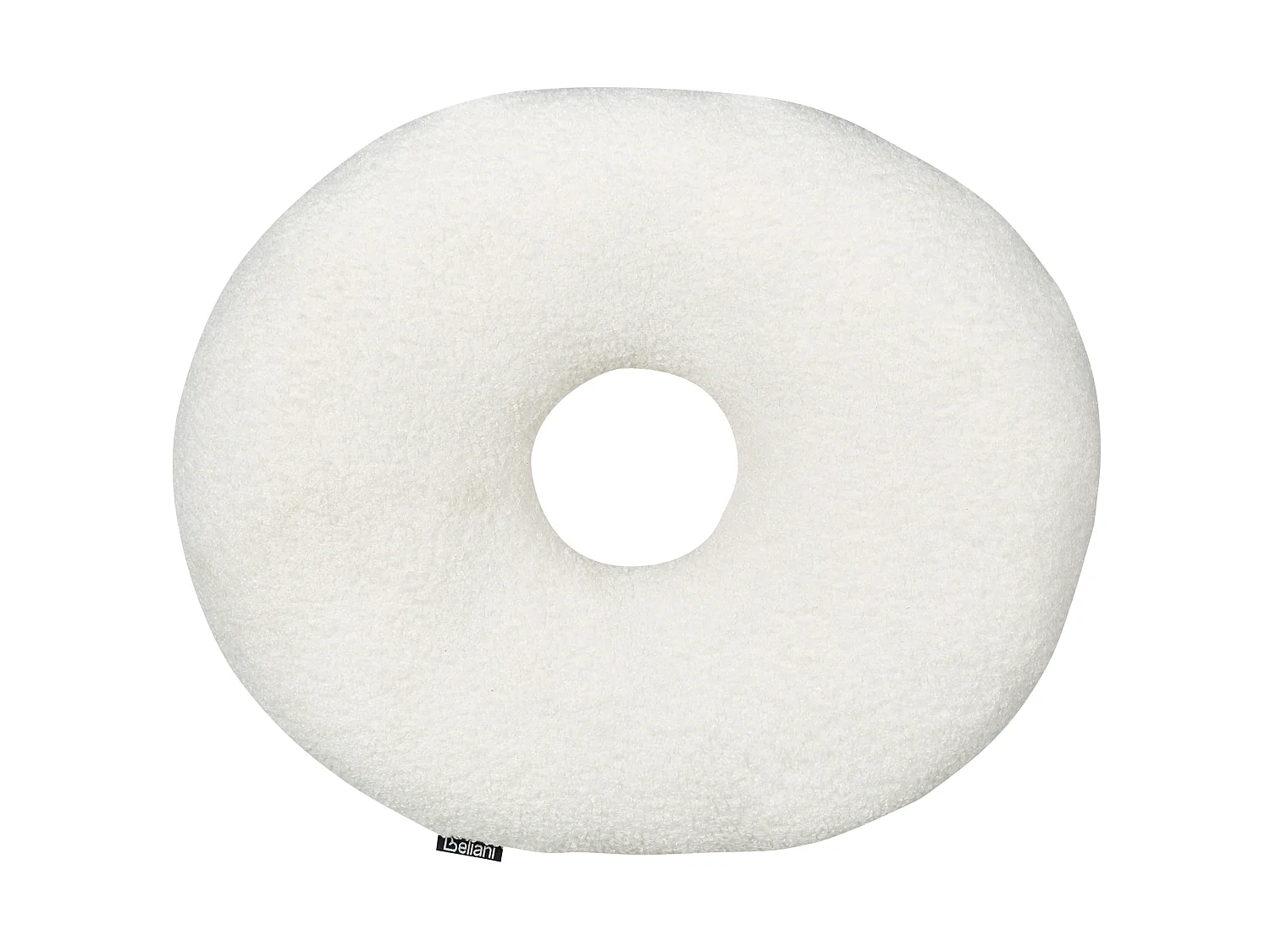 Lot de 2 coussins décoratifs HESPERIS Bouclé Blanc cassé Unicolore
