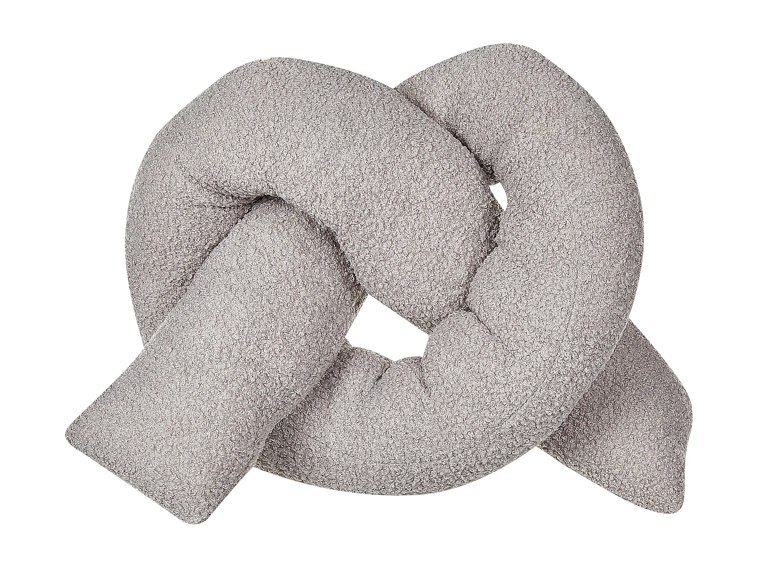 Dekokissen 2er Set GLADIOLUS Bouclé 172 x 14 cm Grau Ohne Muster