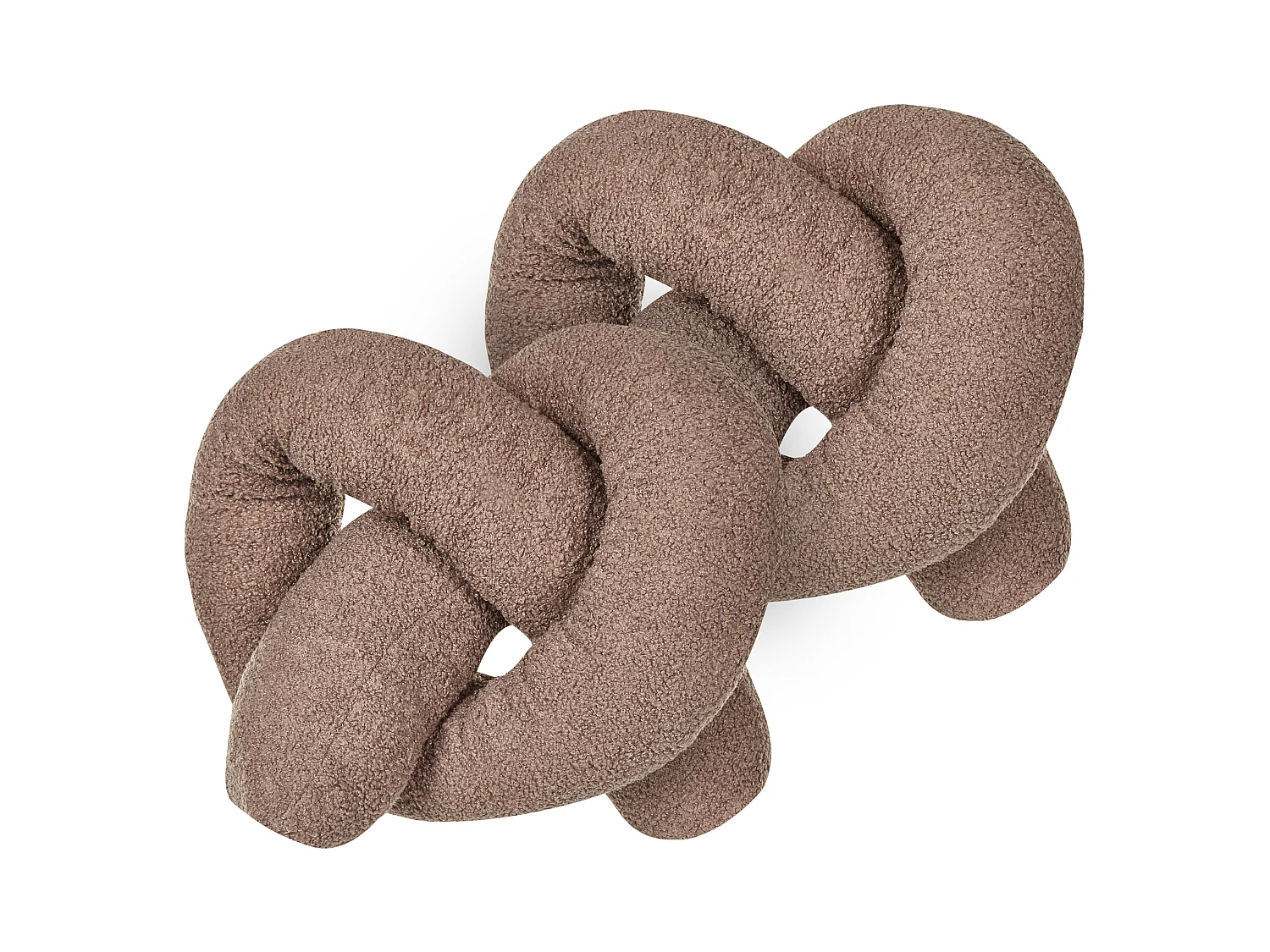 Lot de 2 coussins décoratifs GLADIOLUS Bouclé 172 x 14 cm Marron Unicolore
