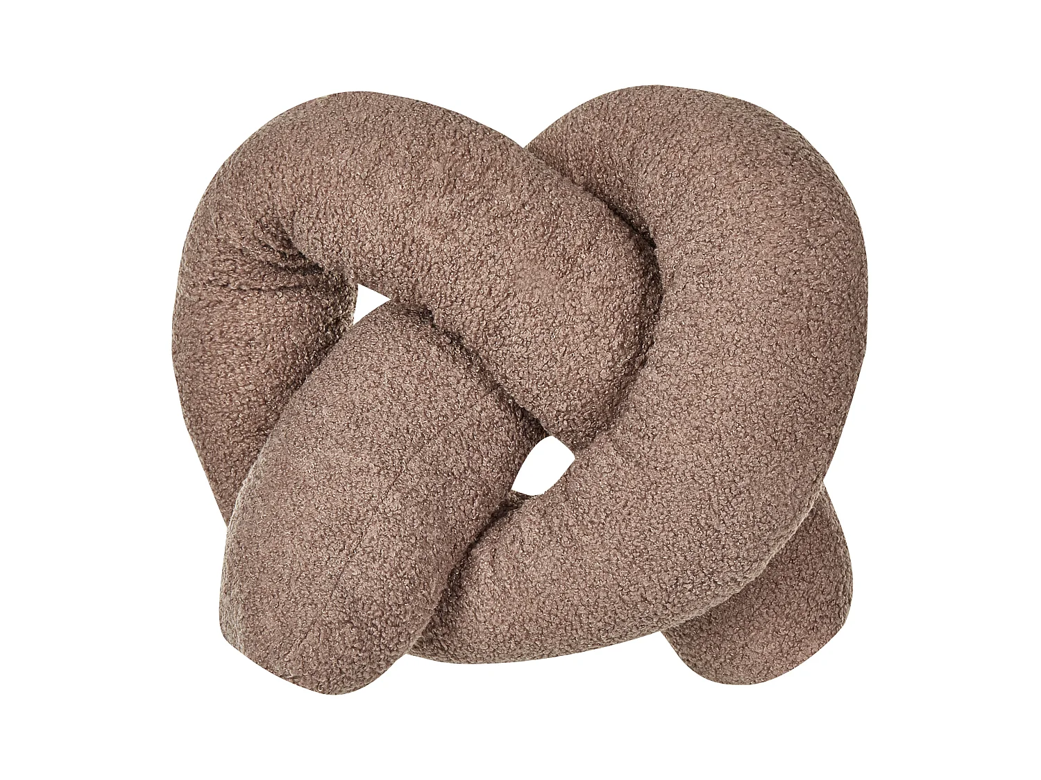 Lot de 2 coussins décoratifs GLADIOLUS Bouclé 172 x 14 cm Marron Unicolore