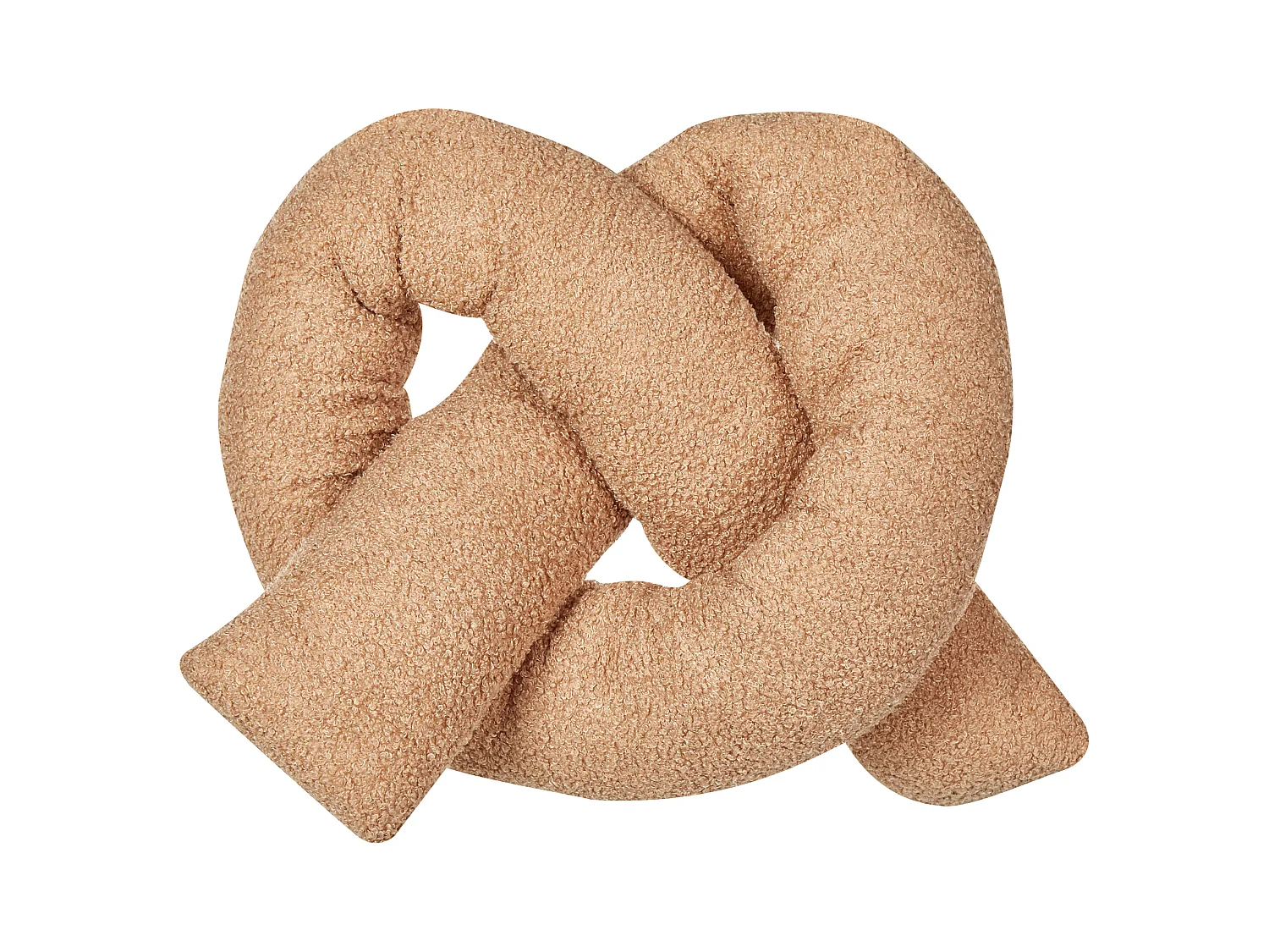 Cuscino decorativo GLADIOLUS Bouclé 172 x 14 cm Marrone chiaro Tinta unita