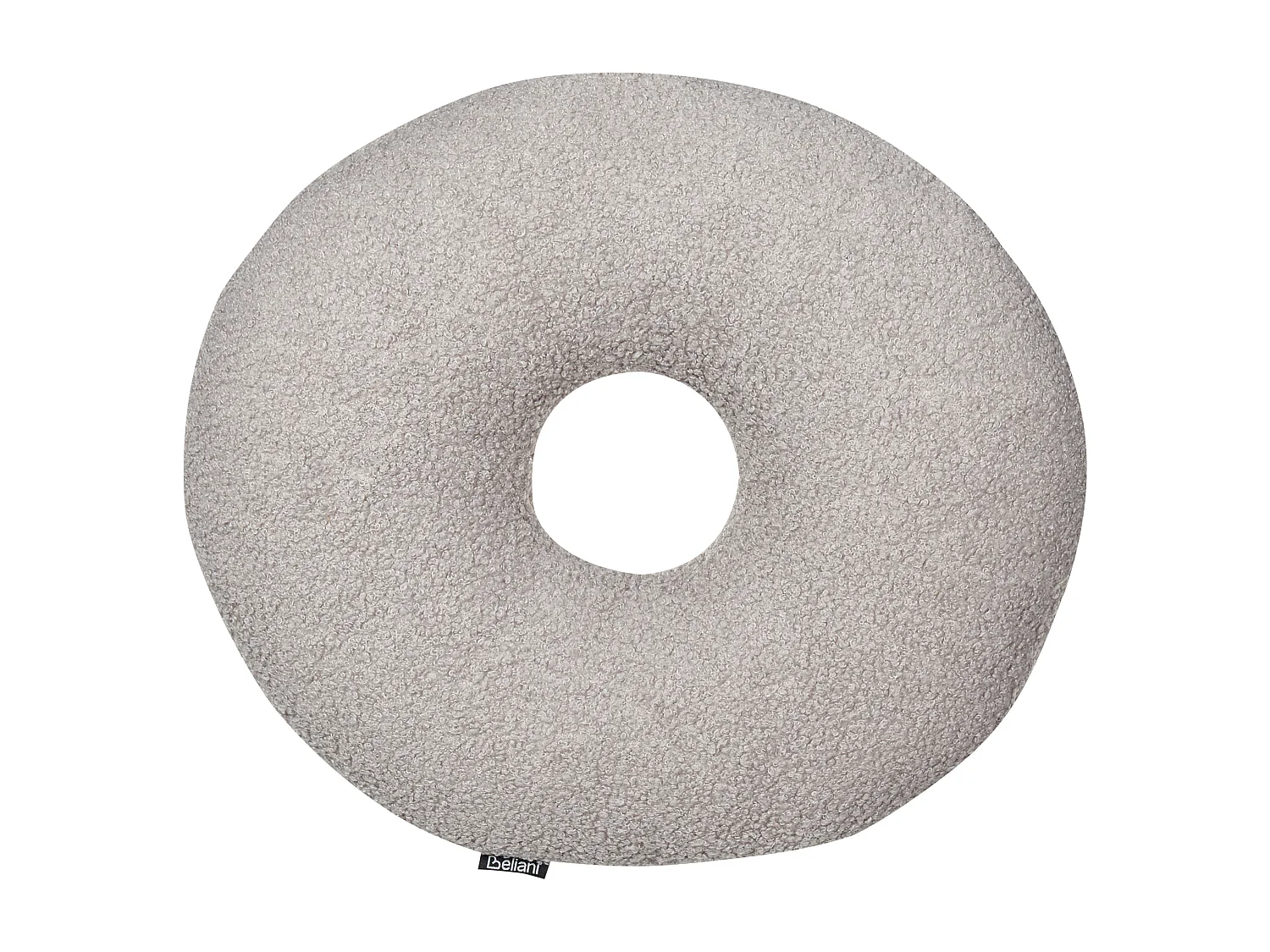 Lot de 2 coussins décoratifs HESPERIS Bouclé Gris clair Unicolore