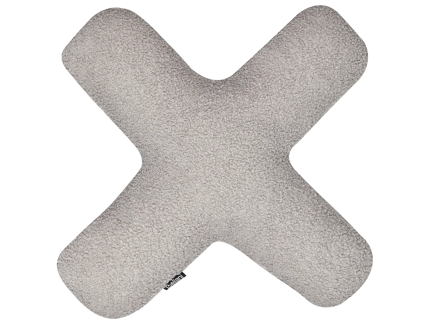Lot de 2 coussins décoratifs HESPERIS Bouclé Gris clair Unicolore