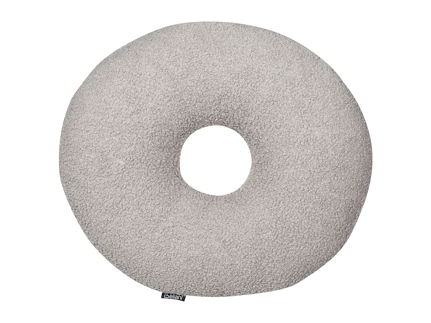 Lot de 2 coussins décoratifs HESPERIS Bouclé Gris clair Unicolore