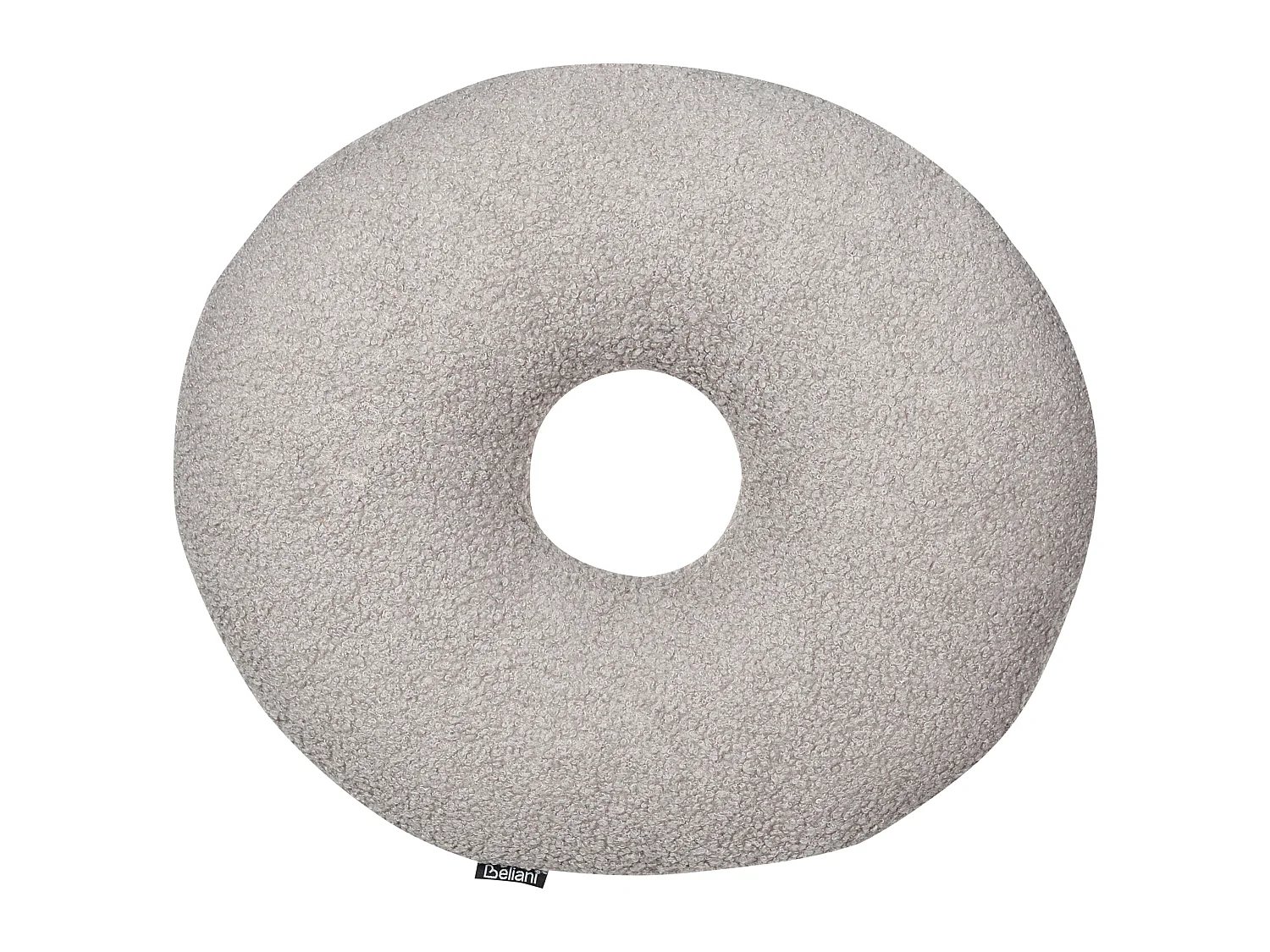 Lot de 2 coussins décoratifs HESPERIS Bouclé Gris clair Unicolore