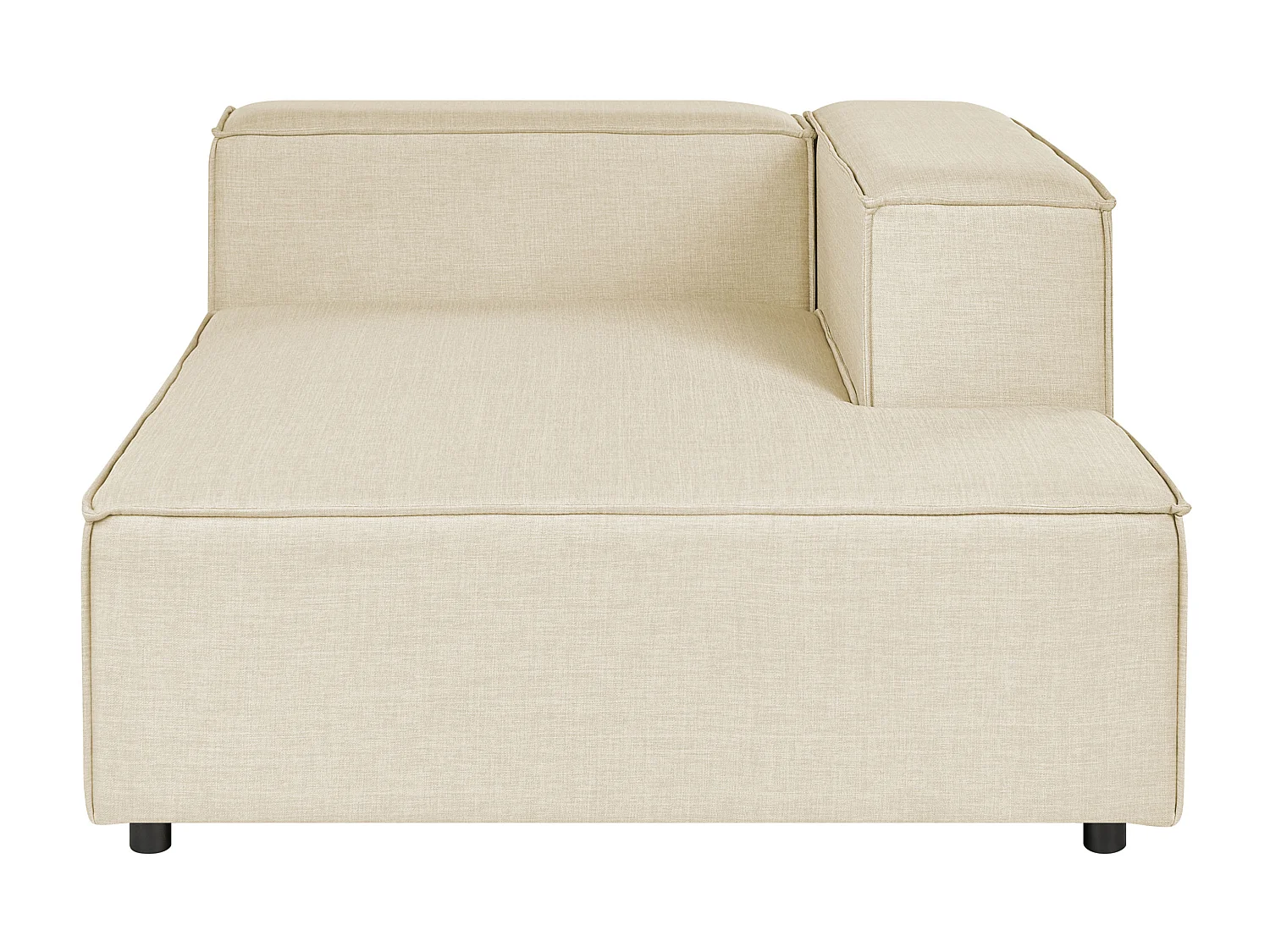 Chaise longue APRICA Lin synthétique Beige