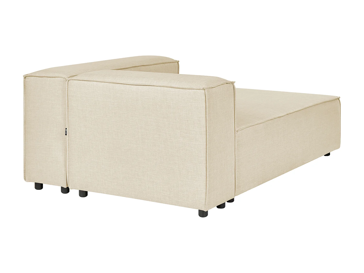 Chaise longue APRICA Lin synthétique Beige