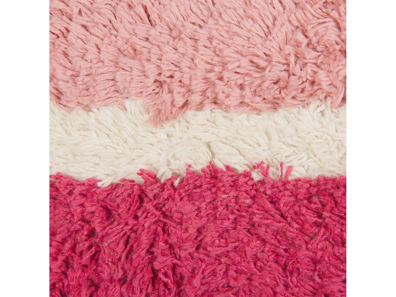 Lot de 2 coussins décoratifs BISTORTA Coton 45 x 45 cm Rose Motif géométrique