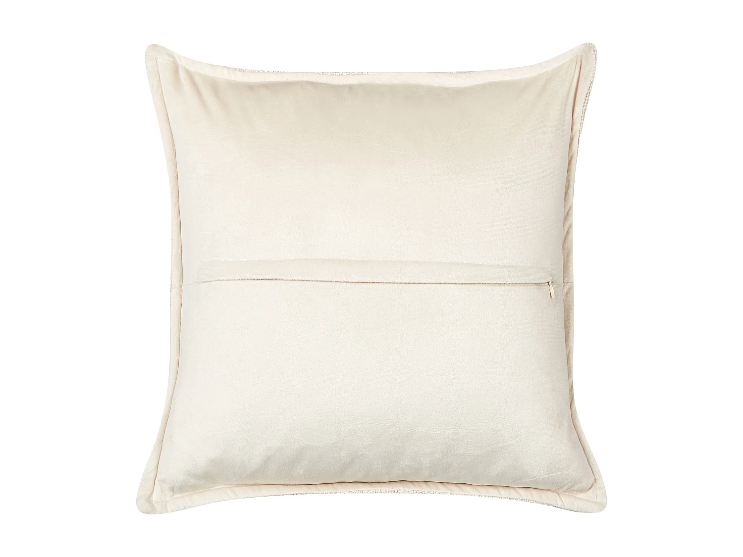 Dekokissen 2er Set SENECIA Bouclé 45 x 45 cm Hellbeige Ohne Muster