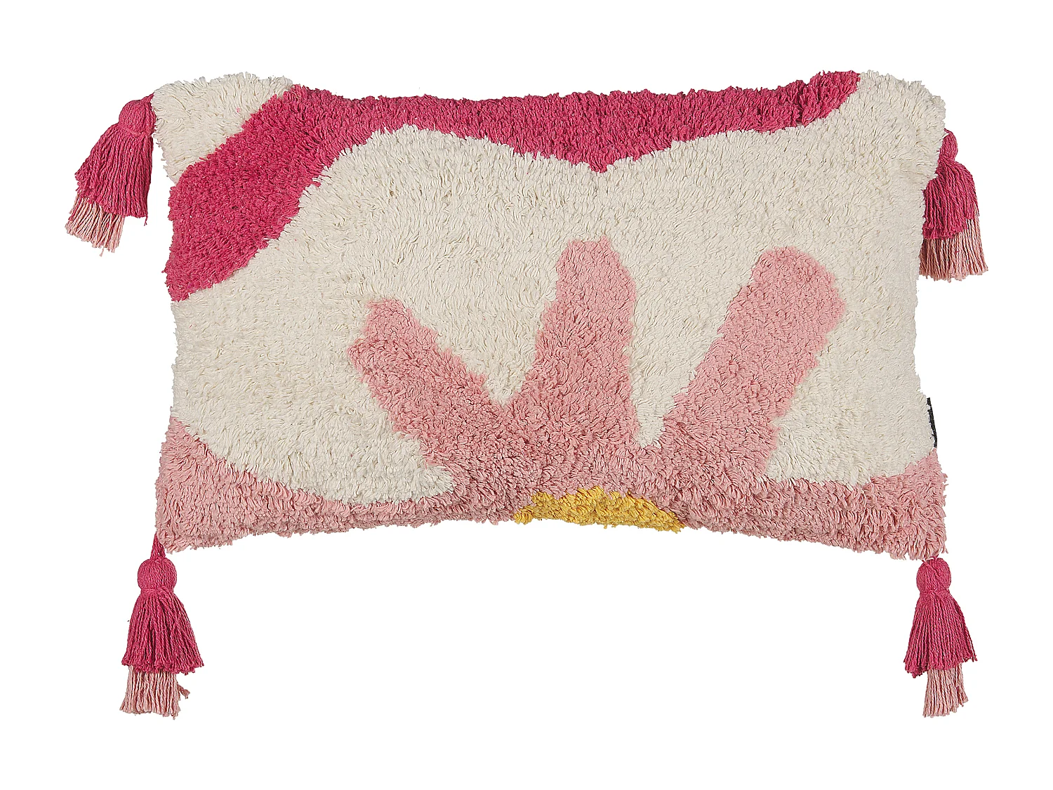 Set van 2 decoratieve kussens ACTAEA Katoen 30 x 50 cm Roze Bloempatroon