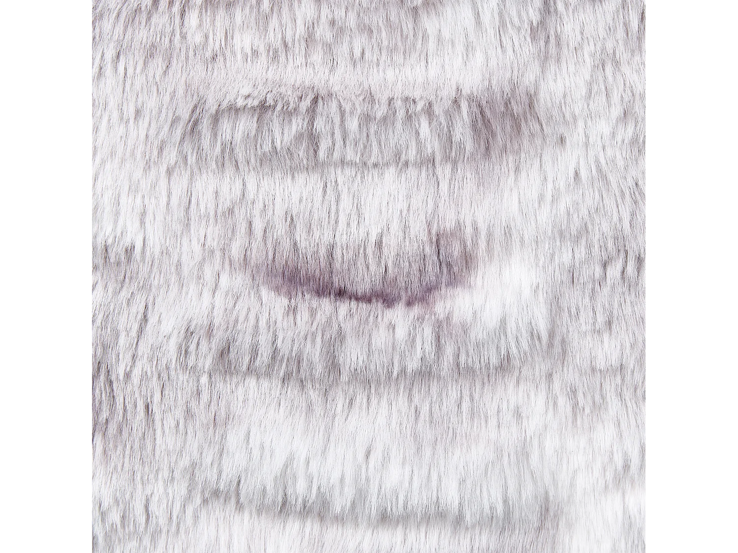 Conjunto de 2 cojines decorativos MACODES Pelo sintético 45 x 45 cm Gris claro Liso