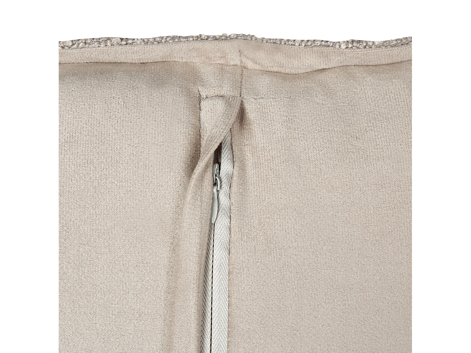 Dekokissen 2er Set mit Füllung Biese Teddy-Optik beige 45x45 cm modern Senecia