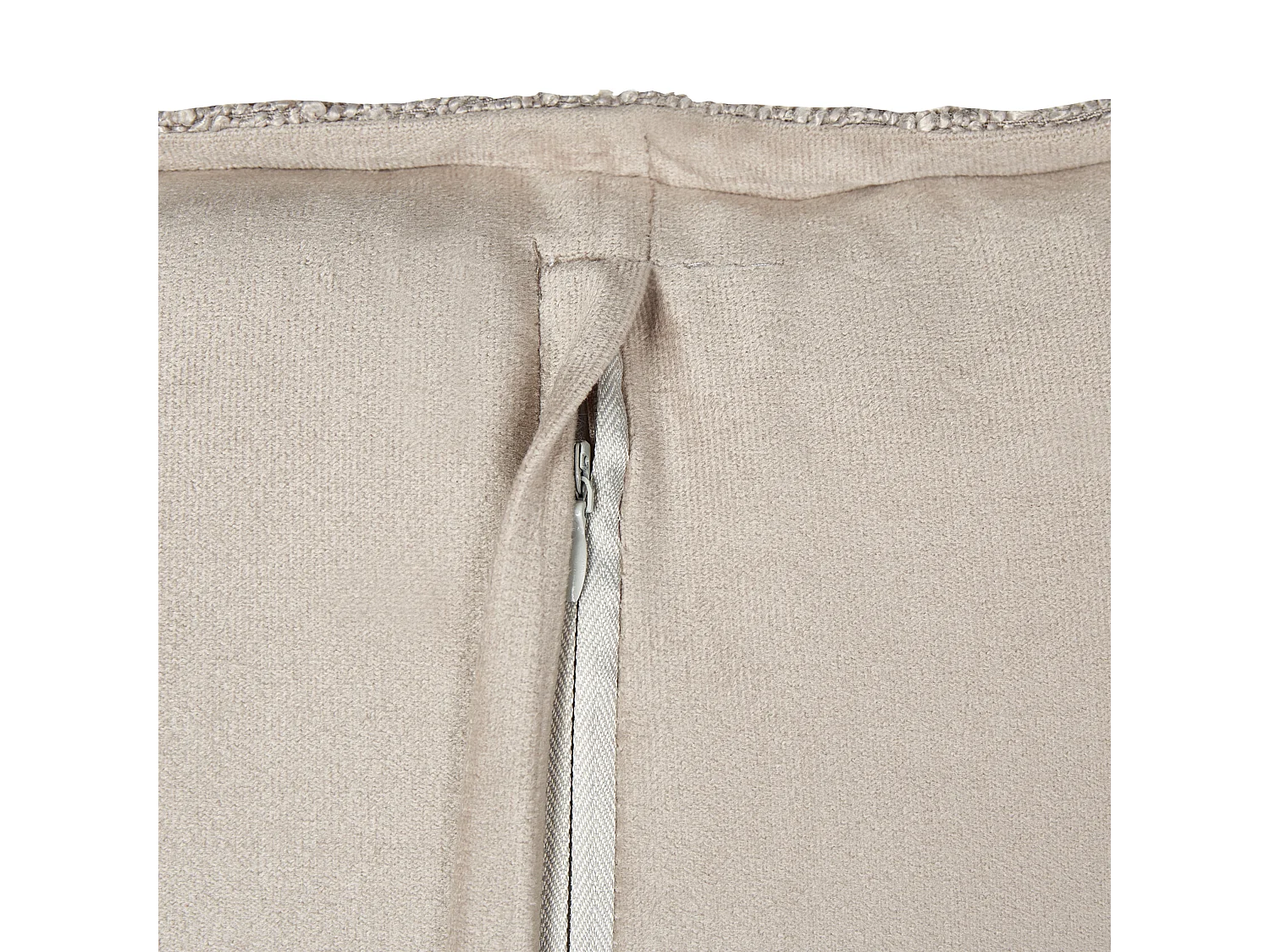 Conjunto de 2 almofadas decorativas SENECIA Bouclé 45 x 45 cm Creme Sólido