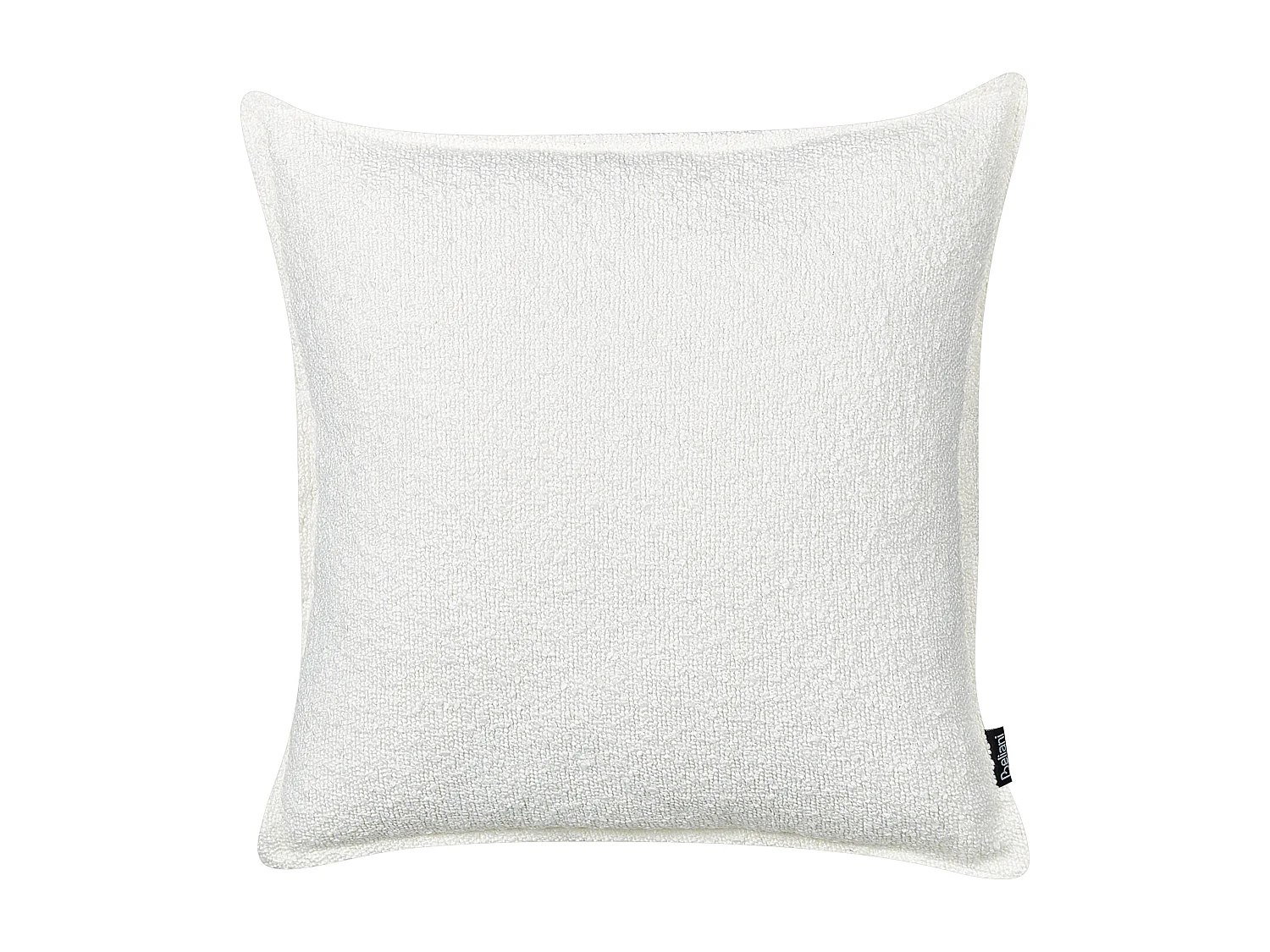Dekokissen 2er Set SENECIA Bouclé 45 x 45 cm Cremeweiss Ohne Muster
