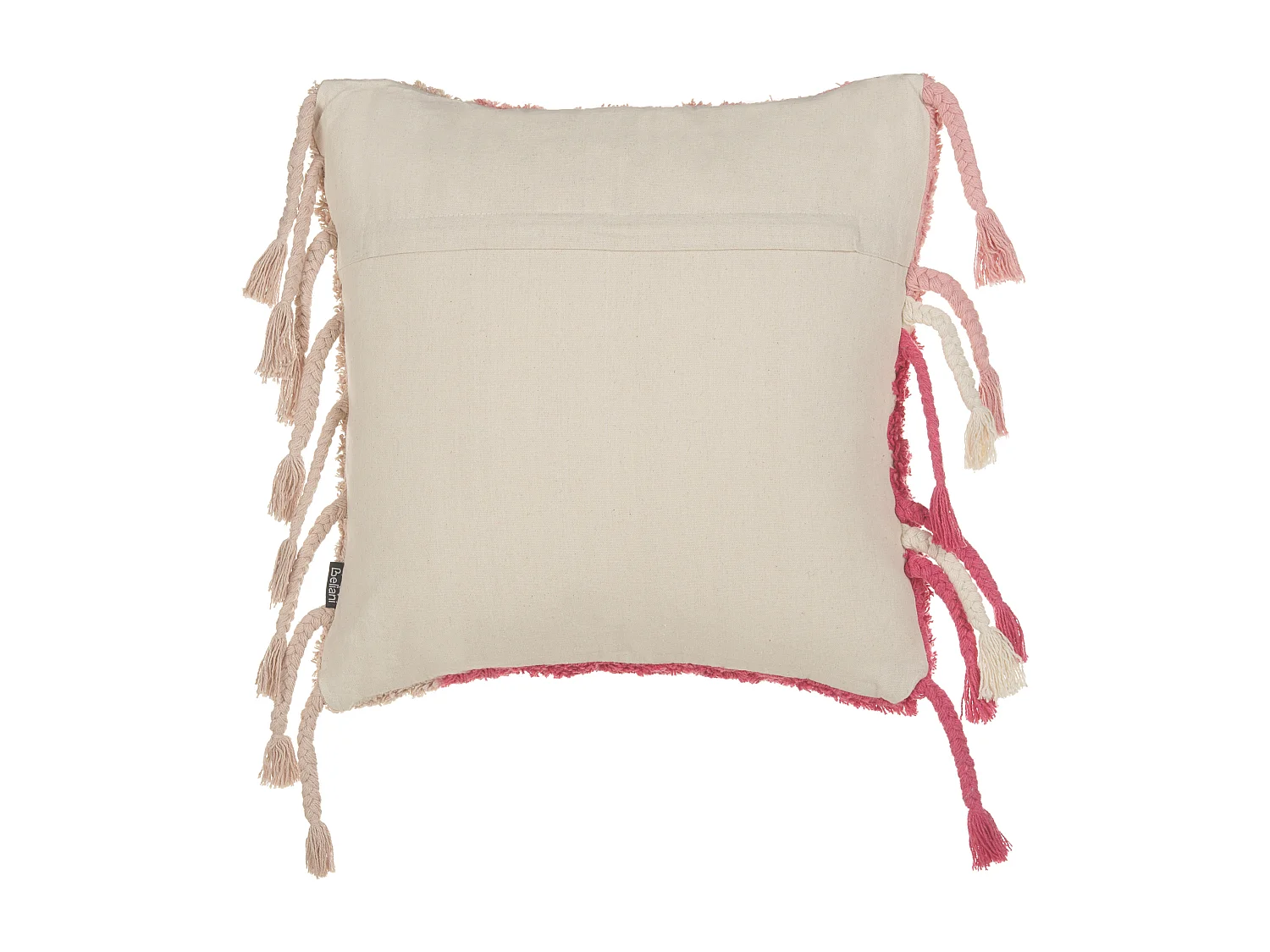 Cojín decorativo BISTORTA Algodón 45 x 45 cm Rosa Patrón geométrico