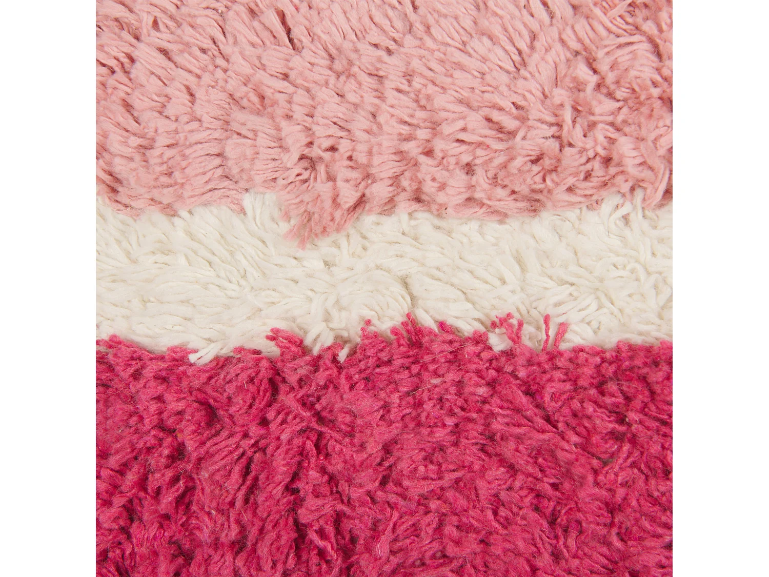 Cojín decorativo BISTORTA Algodón 45 x 45 cm Rosa Patrón geométrico