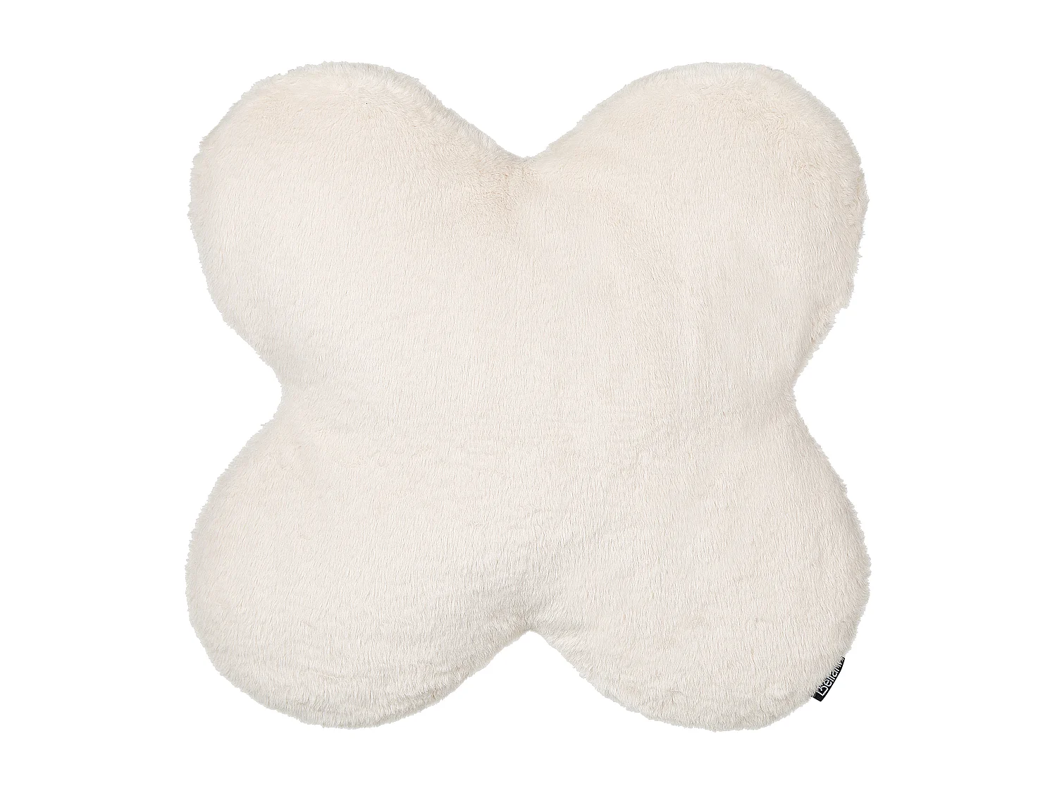 Dekokissen 2er Set ACHILLEA Webpelz 54 x 54 cm Beige Ohne Muster