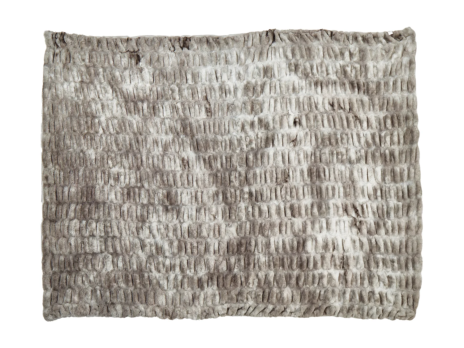 Couvre-lits MACODES Fourrure synthétique 150 x 200 cm Gris