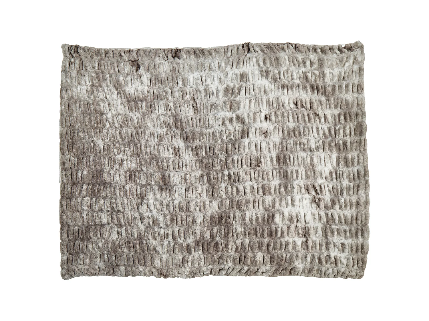 Couvre-lits MACODES Fourrure synthétique 150 x 200 cm Gris