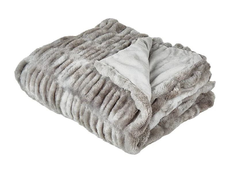 Tagesdecke MACODES Webpelz 150 x 200 cm Grau