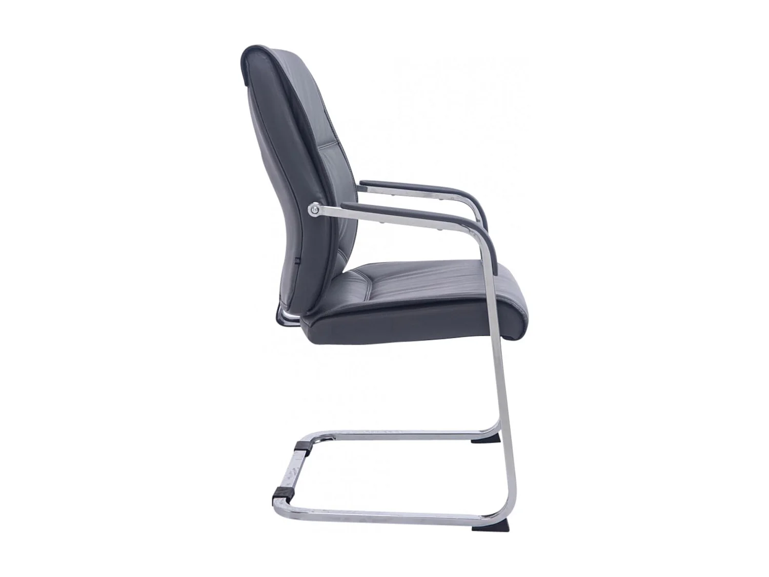 Lot de 2  chaises oscillantes - Similicuir & Nature - Gris - Anubis