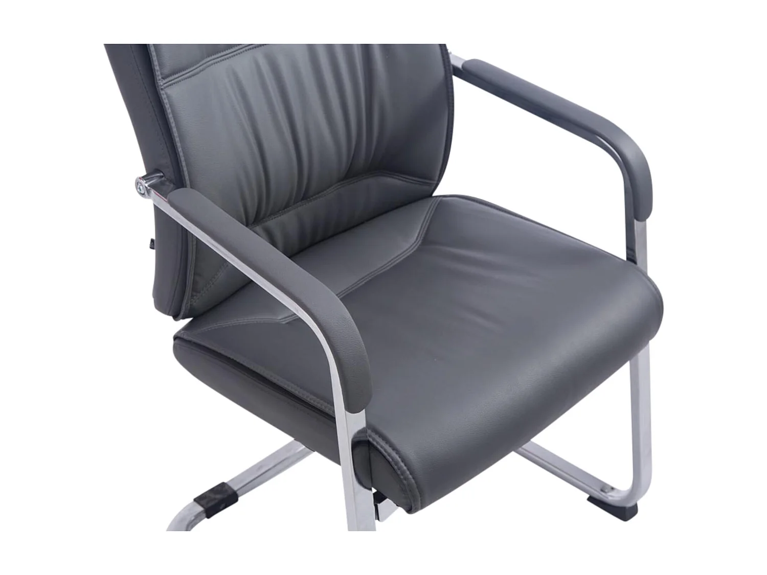 Lot de 2  chaises oscillantes - Similicuir & Nature - Gris - Anubis