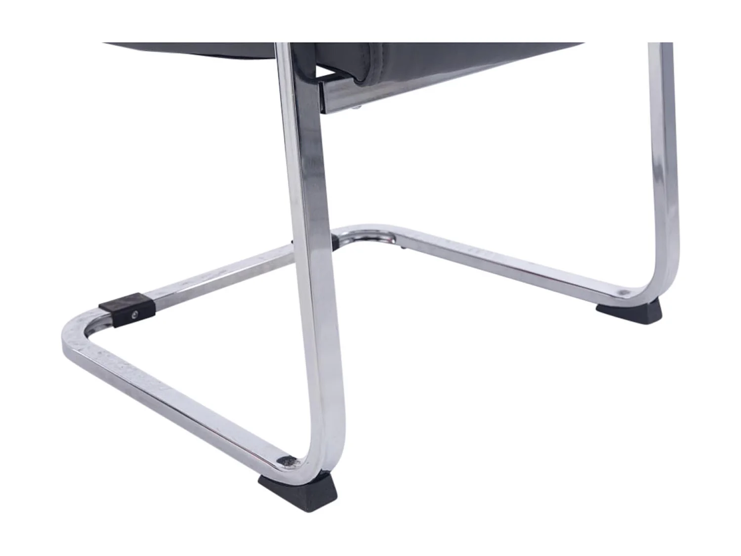 Lot de 2  chaises oscillantes - Similicuir & Nature - Gris - Anubis