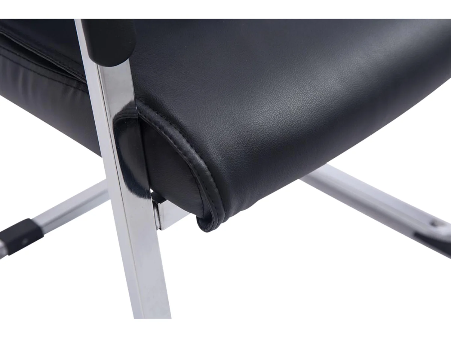 Lot de 2  chaises oscillantes - Similicuir - Noir - Anubis