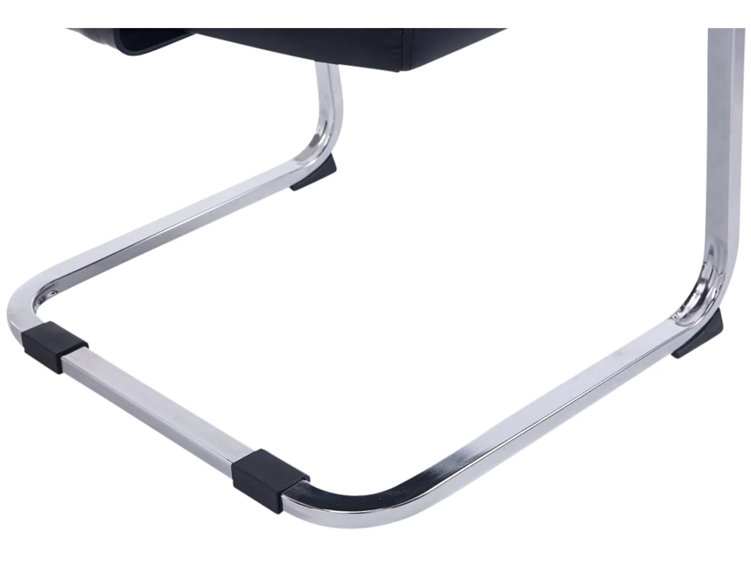 Lot de 2  chaises oscillantes - Similicuir - Noir - Anubis