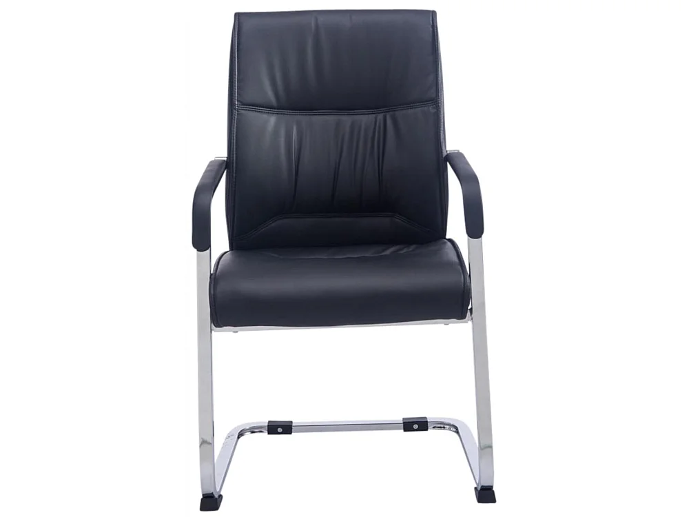 Lot de 2  chaises oscillantes - Similicuir - Noir - Anubis